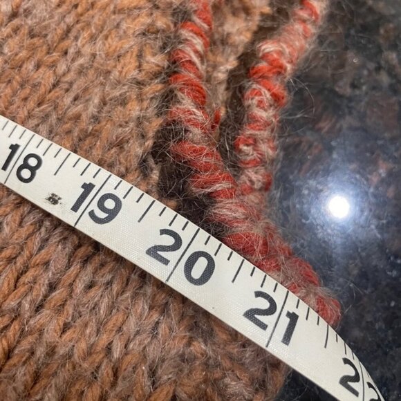 VINTAGE BOHO HIPP HANDMADE KNNITED CASHMERE BUTTONS LESS VEST - Picture 5 of 15